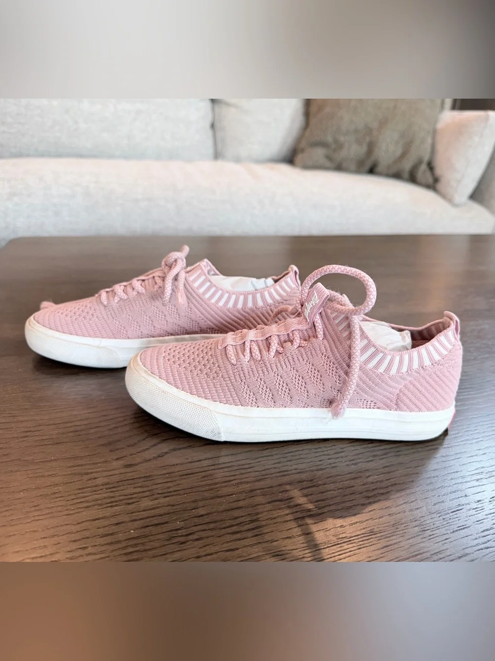 Kids Blowfish 2/3 Knit Lace-Up Sneakers - Pink